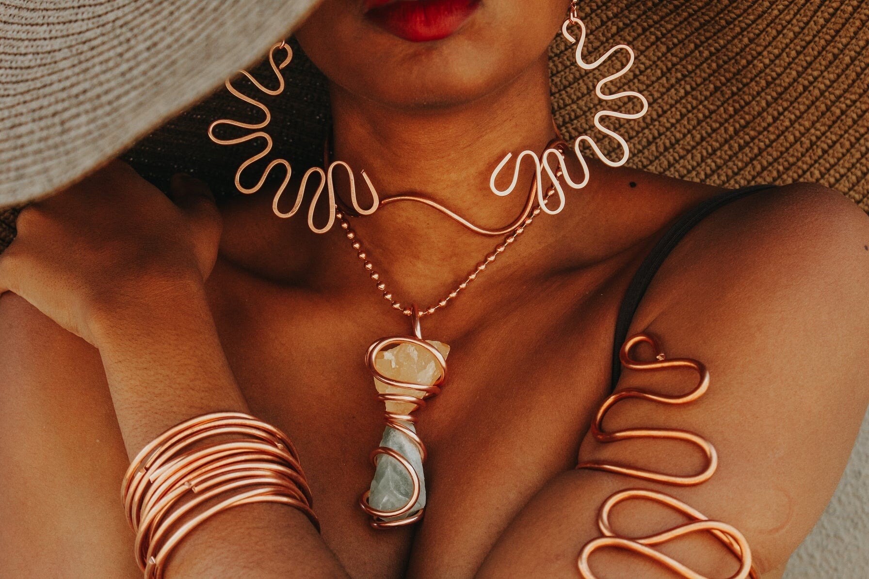 Astounding | Copper Statement Earrings
