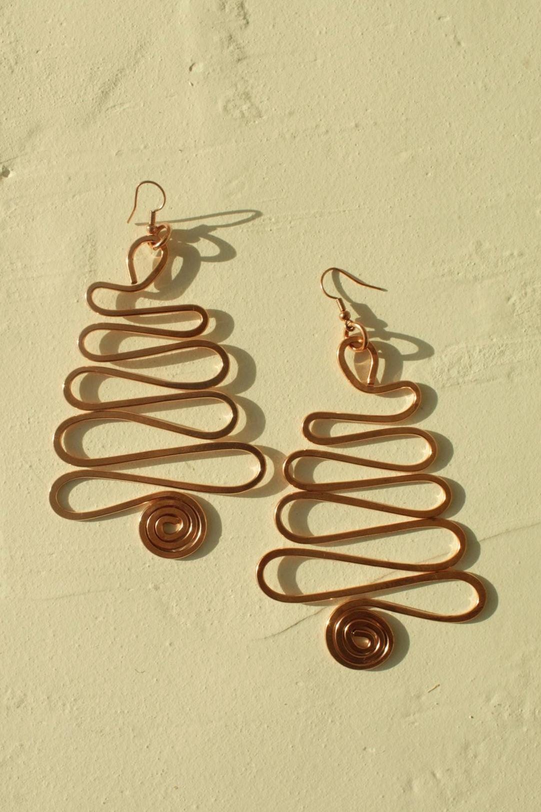 Intrigue | Copper Statement Earrings