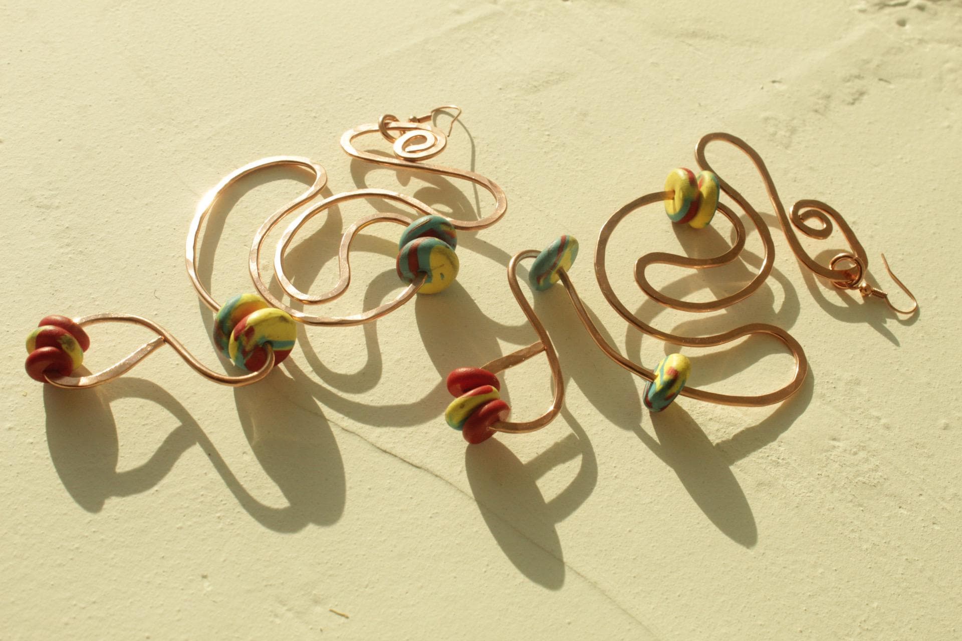 Handmade Copper Statement Earrings, Sculptural Artisan Jewelry, One-of-a-Kind Earrings | Reverie