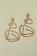 Handmade Copper Statement Earrings, Sculptural Artisan Jewelry, One-of-a-Kind Earrings | Magnolia