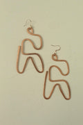 Handmade Copper Statement Earrings, Sculptural Artisan Jewelry, One-of-a-Kind Earrings | Lilac