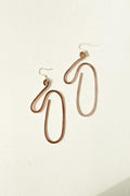 Handmade Copper Statement Earrings, Sculptural Artisan Jewelry, One-of-a-Kind Earrings | Waterline
