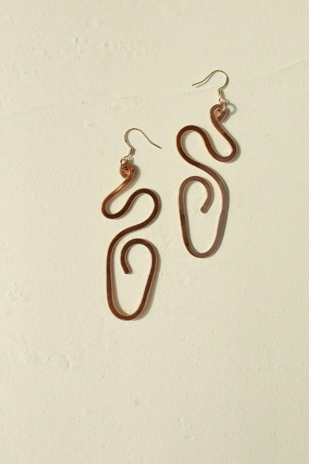 Handmade Copper Statement Earrings, Sculptural Artisan Jewelry, One-of-a-Kind Earrings | River Reed