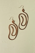 Handmade Copper Statement Earrings, Sculptural Artisan Jewelry, One-of-a-Kind Earrings | Ebb