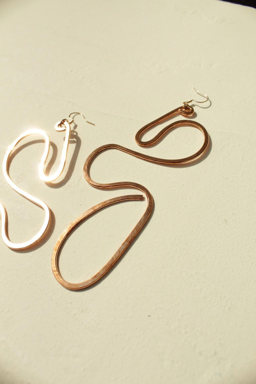 Handmade Copper Statement Earrings, Sculptural Artisan Jewelry, One-of-a-Kind Earrings | Elsewhere