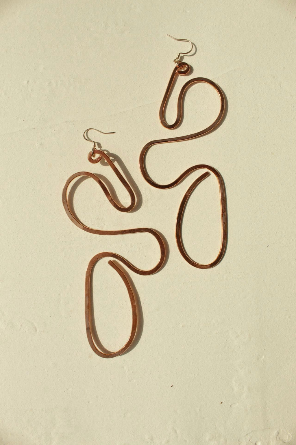 Handmade Copper Statement Earrings, Sculptural Artisan Jewelry, One-of-a-Kind Earrings | Elsewhere
