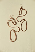 Handmade Copper Statement Earrings, Sculptural Artisan Jewelry, One-of-a-Kind Earrings | Elsewhere