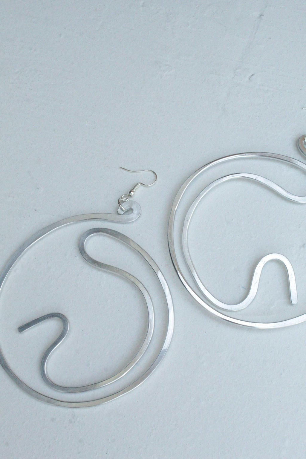 Handmade Aluminum Statement Earrings, Lightweight Modern Sculptural Jewelry, One-of-a-Kind Earrings | Aphelion