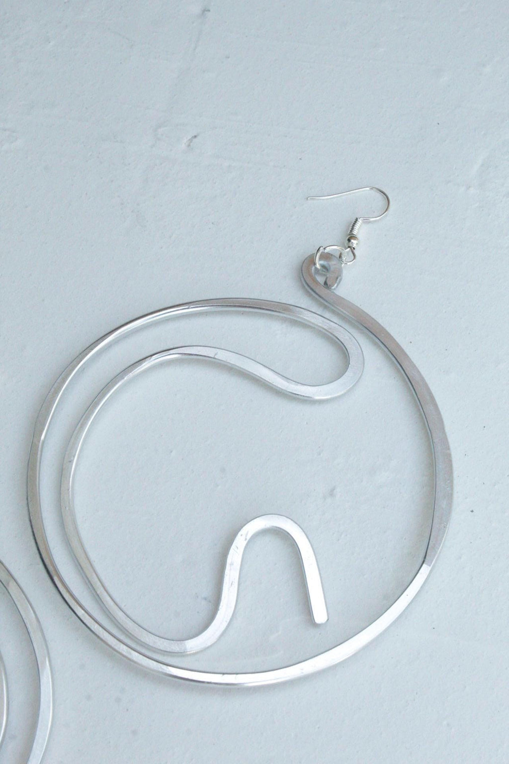 Handmade Aluminum Statement Earrings, Lightweight Modern Sculptural Jewelry, One-of-a-Kind Earrings | Aphelion